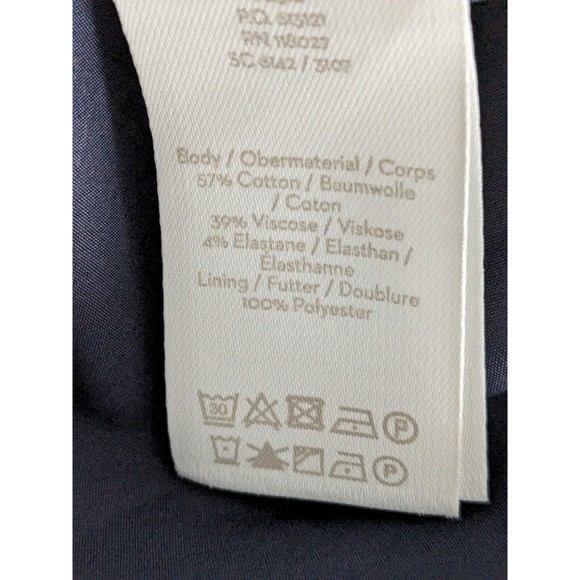 NWOT Boden sz 14R Pleated Large Polka Dot Lined Navy White Skirt 2 Pockets Midi - Picture 10 of 10